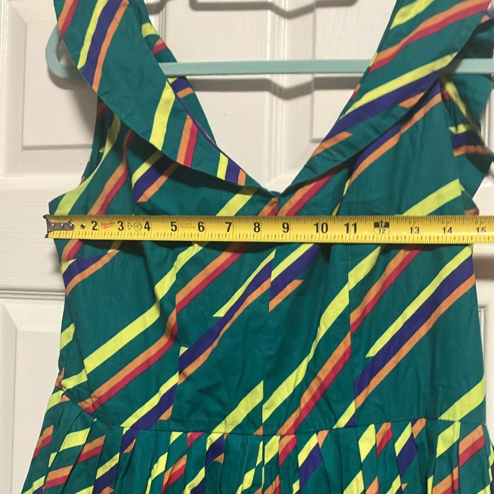 Colorful Striped Cotton Dress - Picture 2 of 6